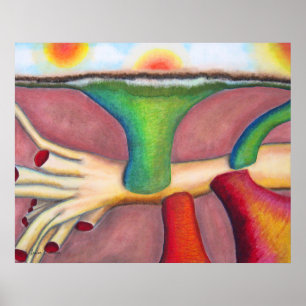 "Monism" Pastel & Oil by A. Louise Peterson Poster