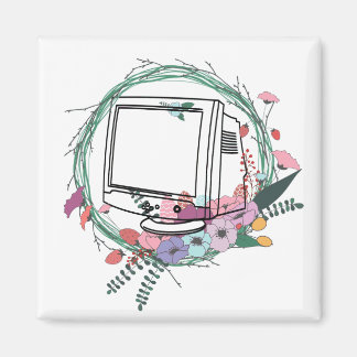 Moniter and Wreath Magnet