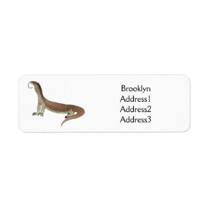 Monitor lizard cartoon illustration