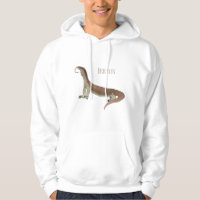 Monitor lizard cartoon illustration