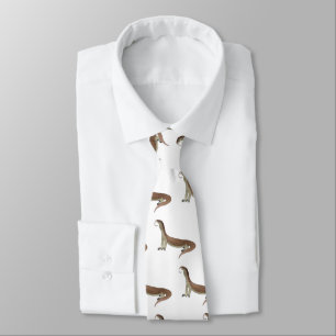 Monitor lizard cartoon illustration tie