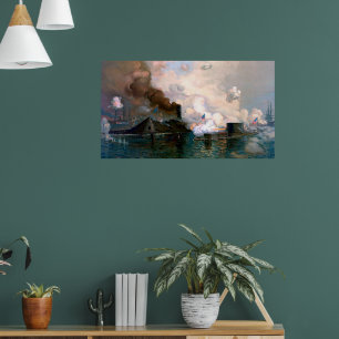 Monitor Merrimac The First Fight Between Ironclads Poster