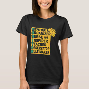 Monitor motivational quote school bus aide T-Shirt