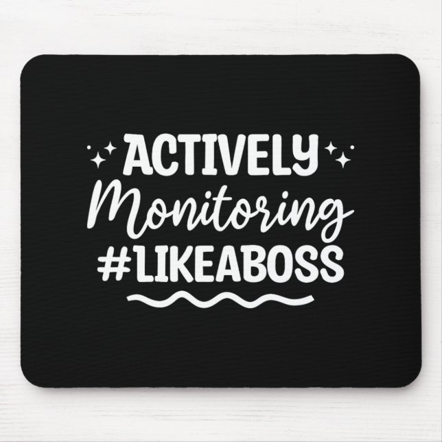 Monitoring Test Exam Day  Mouse Mat (Front)