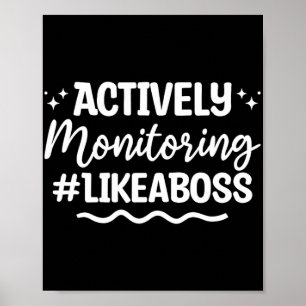 Monitoring Test Exam Day Poster