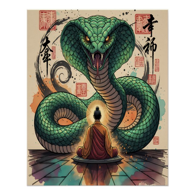 Monk and Serpent Poster (Front)