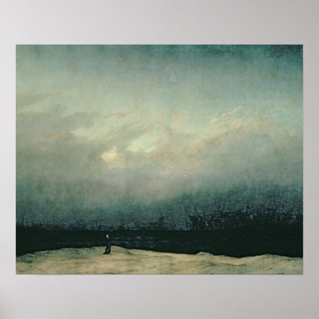 Monk by sea, 1809 poster (Front)