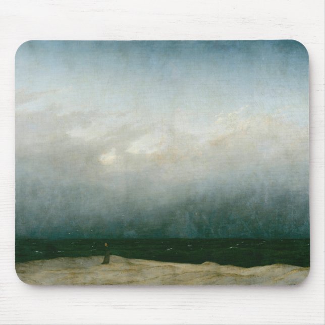 Monk By The Sea By Caspar David Friedrich Mouse Mat (Front)