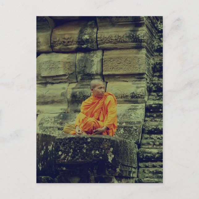 Monk Cross-Processed Postcard (Front)