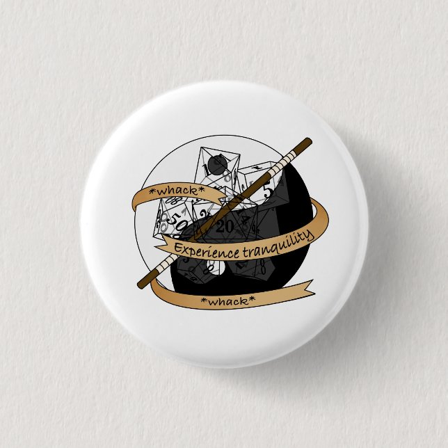 Monk Dice Design 3 Cm Round Badge (Front)