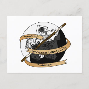 Monk Dice Design Announcement Postcard