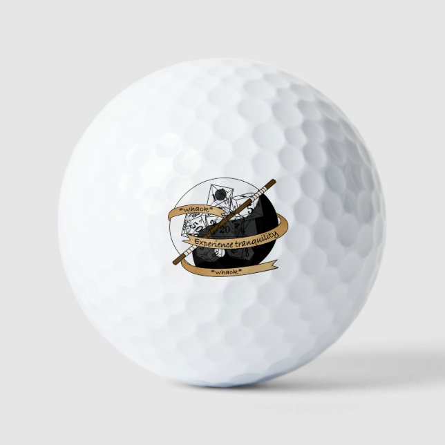 Monk Dice Design Golf Balls (Front)