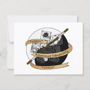 Monk Dice Design Postcard