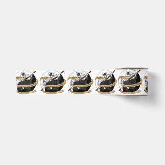 Monk Dice Design Satin Ribbon