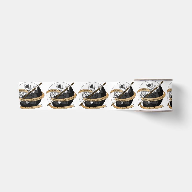 Monk Dice Design Satin Ribbon (Front)