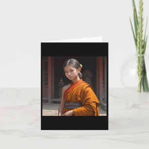 Monk Girl Sticker1 Card