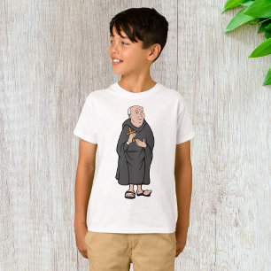 Monk Holding A Cross Religious T-Shirt