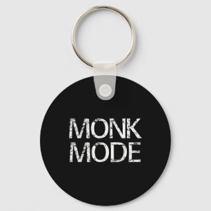Monk Mode Meditation Yoga Novelty  Key Ring