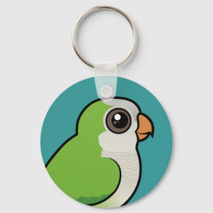 Monk Parakeet Key Ring