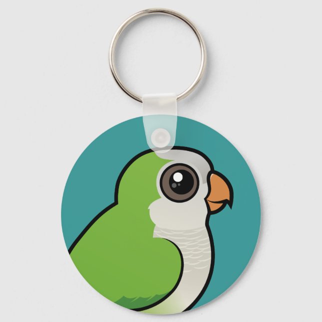 Monk Parakeet Key Ring (Front)