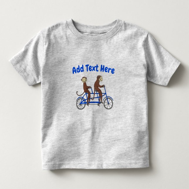 Monkey, add text, T-Shirt (Front)