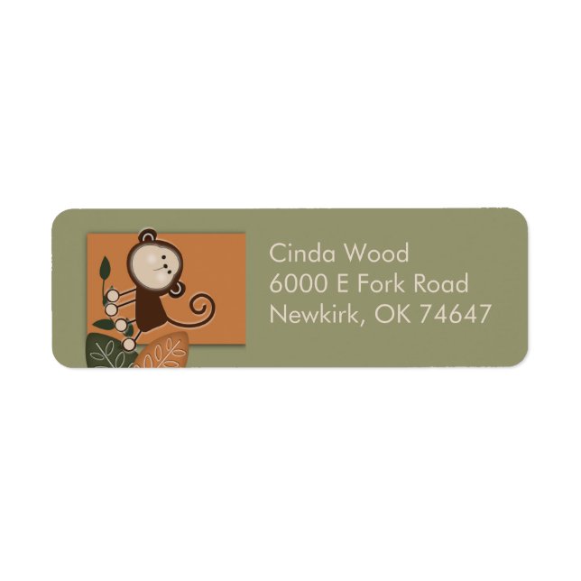 Monkey Address Labels (Front)