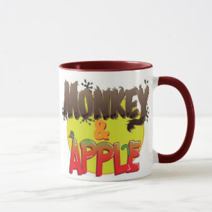 Monkey And Apple Mug