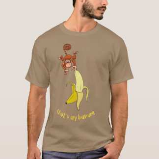Monkey and Banana funny animal retro T-Shirt
