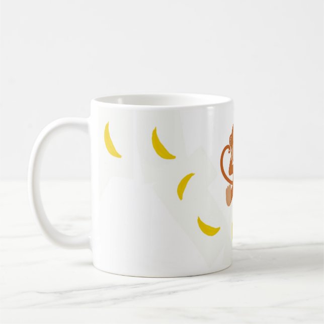 Monkey and bananas coffee mug (Left)