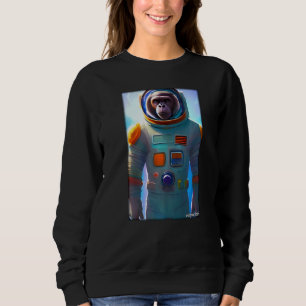 Monkey Ape Animal Astronaut Space Universe Galaxy  Sweatshirt