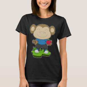 Monkey Apple Fruit T-Shirt