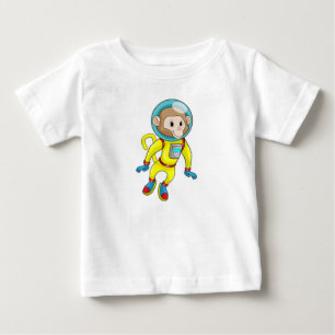 Monkey as Astronaut Baby T-Shirt