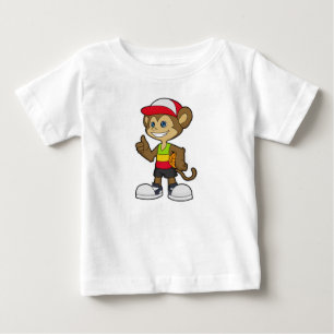 Monkey as Basketball player with Basketball Baby T-Shirt