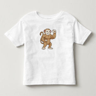 Monkey as Bodybuilder at Bodybuilding Toddler T-Shirt