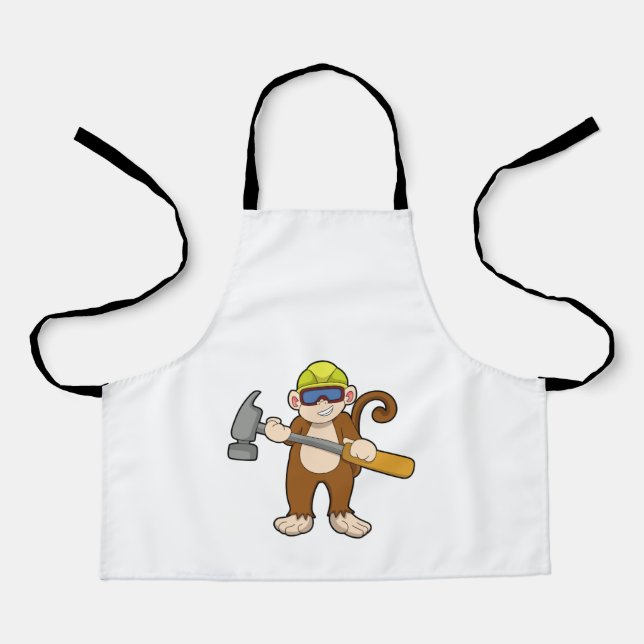 Monkey as Craftsman with Hammer Apron (Front)