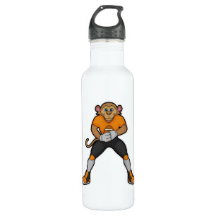 Monkey as Football player with Football 710 Ml Water Bottle