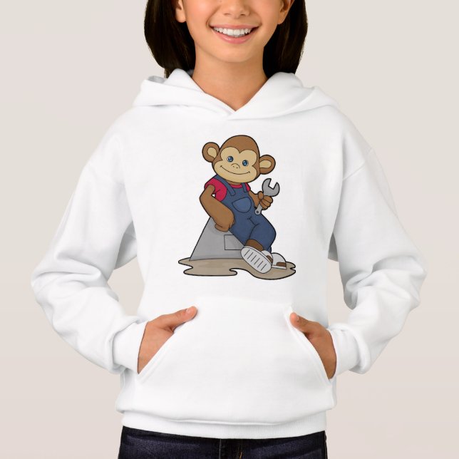 Monkey as Mechanic with Wrench (Front)