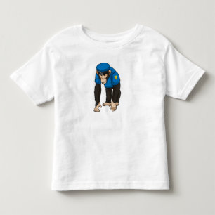 Monkey as Police officer with Uniform Toddler T-Shirt