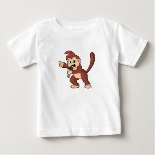 Monkey as Singer with Microphone.PNG Baby T-Shirt