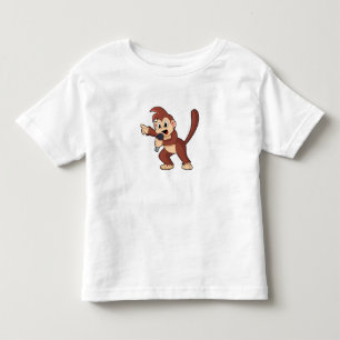 Monkey as Singer with Microphone.PNG Toddler T-Shirt