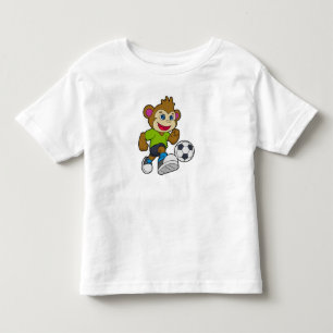 Monkey as Soccer player with Soccer Toddler T-Shirt