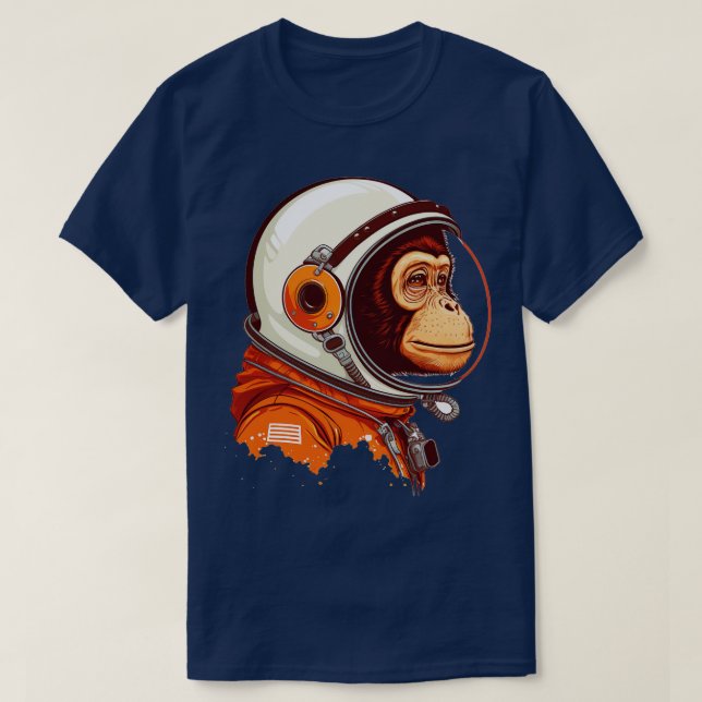 Monkey Astronaut 1 T-Shirt (Design Front)