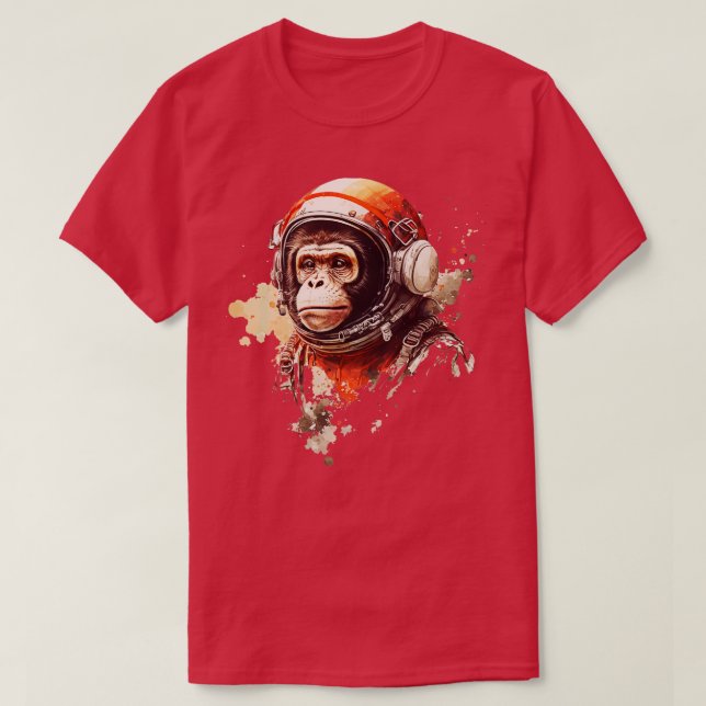 Monkey Astronaut 4 T-Shirt (Design Front)