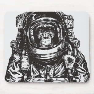 Monkey Astronaut Mouse Mat