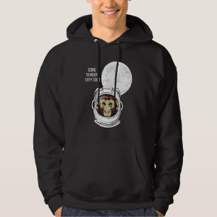 Monkey Astronauts Space Traveling To Moon Very Soo Hoodie