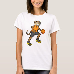 Monkey at Basketball Sports T-Shirt