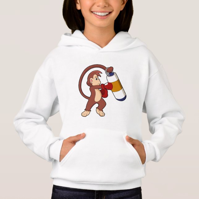 Monkey at Boxing with Punching bag (Front)