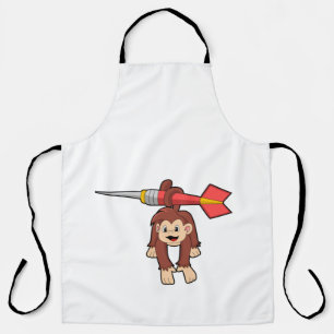 Monkey at Darts with Dart Apron