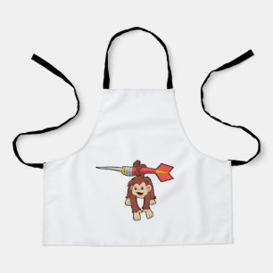 Monkey at Darts with Dart Apron