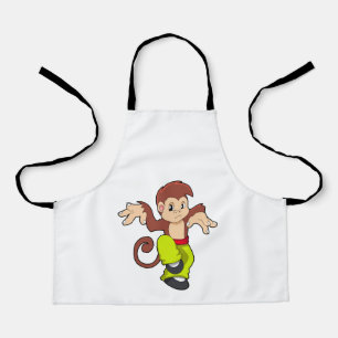 Monkey at Martial arts Kungfu Apron